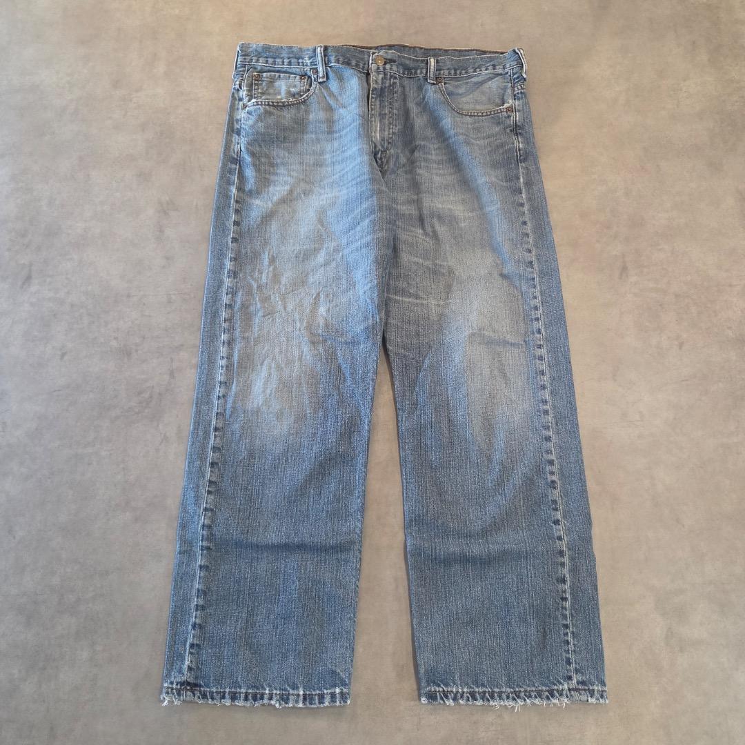 リーバイス569 Levis W36 ワイド バギー 青 古着 ヒゲ 22464