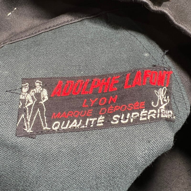 40's~50's ADOLPHE LAFONT ブラックモールスキンワークパンツ 40's~50's ADOLPHE LAFONT ブラックモールスキンワークパンツ