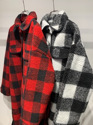 block check long coat