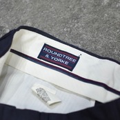rayon blend 3tuck slacks faded navy