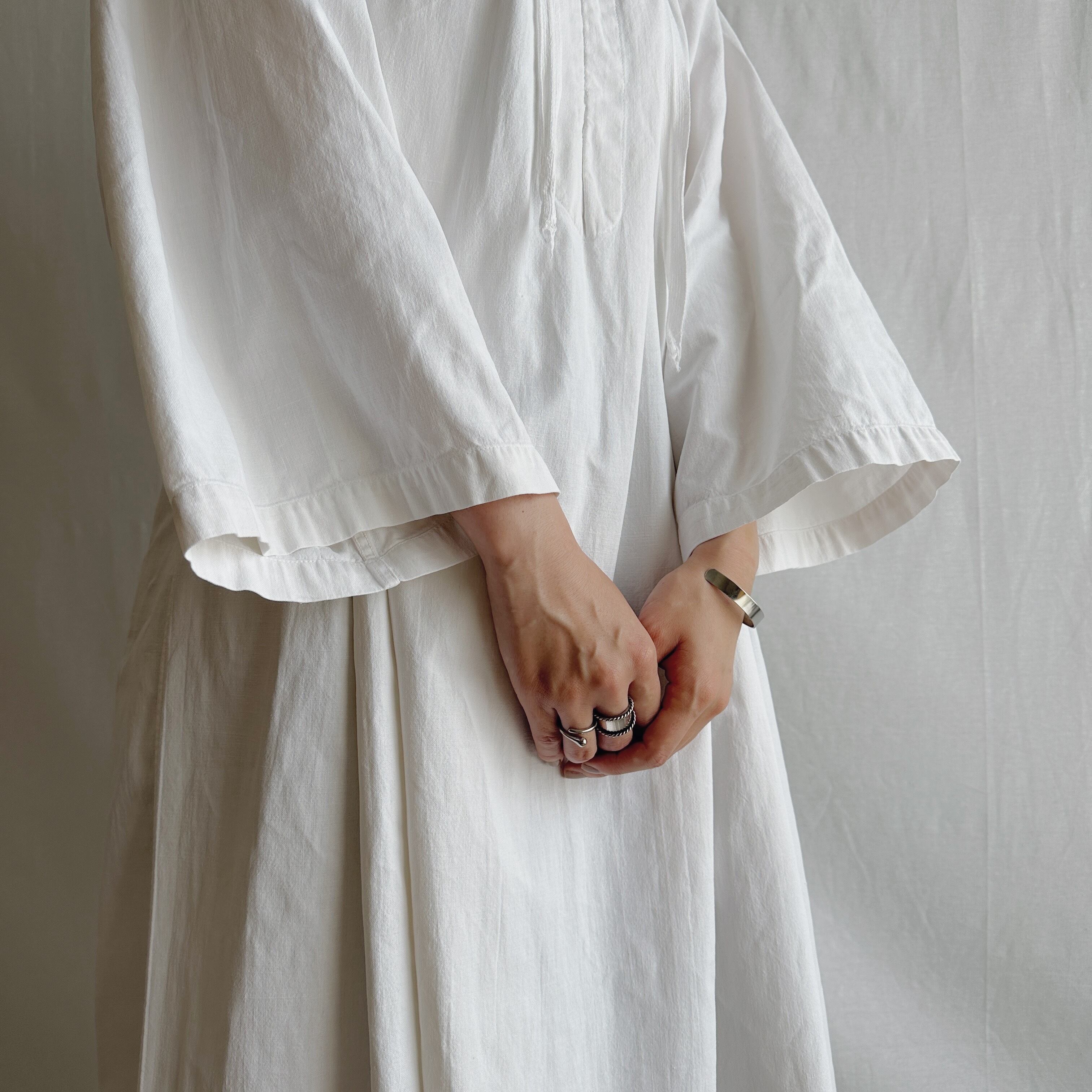 専用　フランスアンティーク　チャーチスモック フランスアンティーク シンプルチャーチスモック サイドダーツ