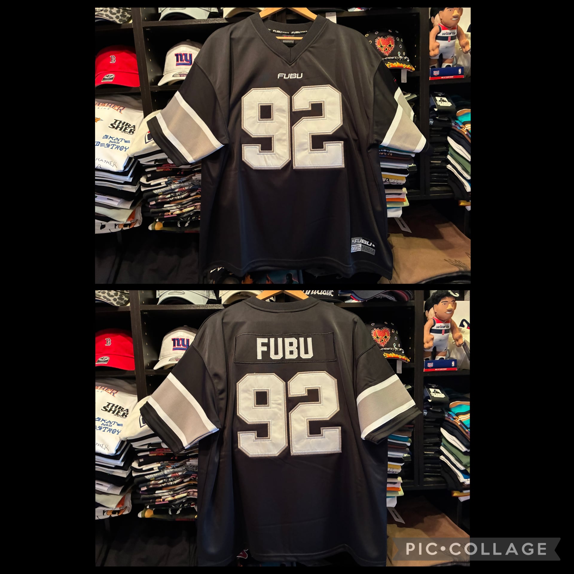 FUBU GAME SHIRTS/ゲームTシャツ【FAM-61719】BLACK | FANTASTIC