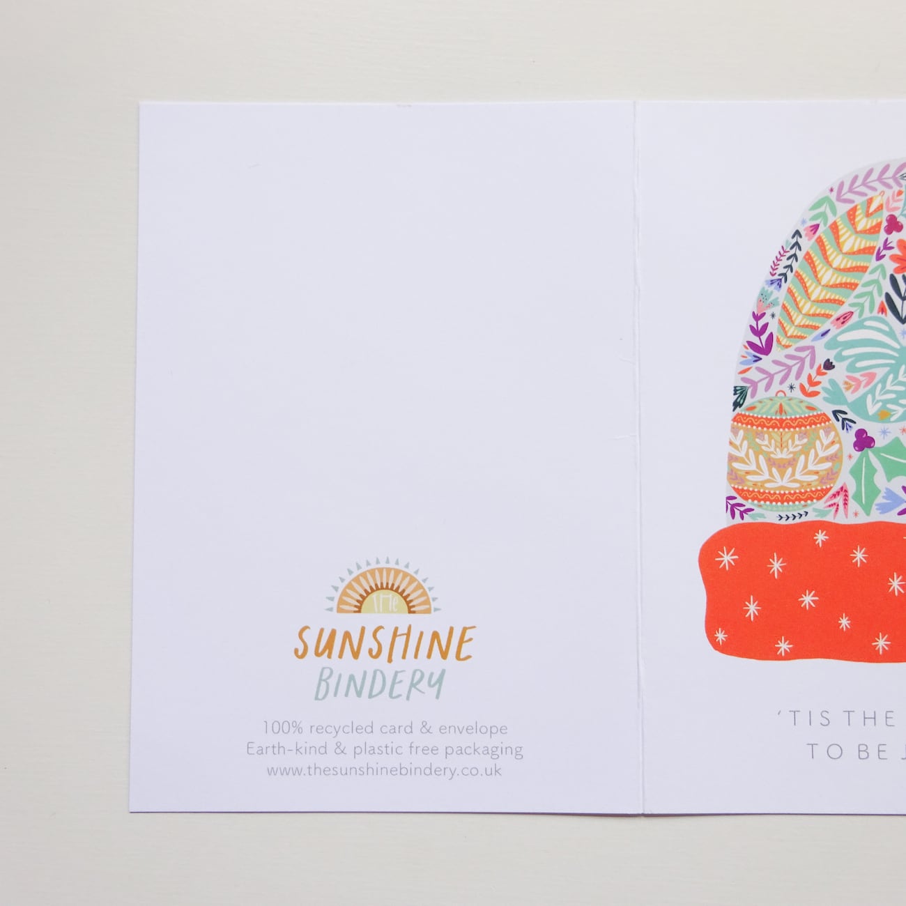 クリスマスカード グリーティングカード イギリス製 SUNSHINE BINDERY