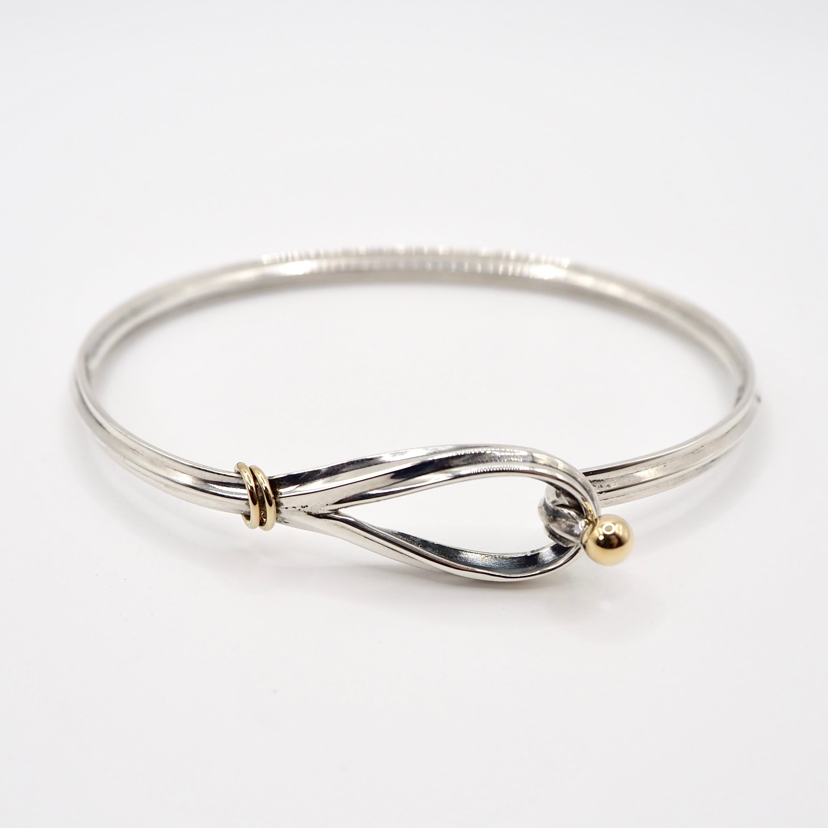 Tiffany&Co. フック&アイ バングル シルバー925 K18 ティファニー