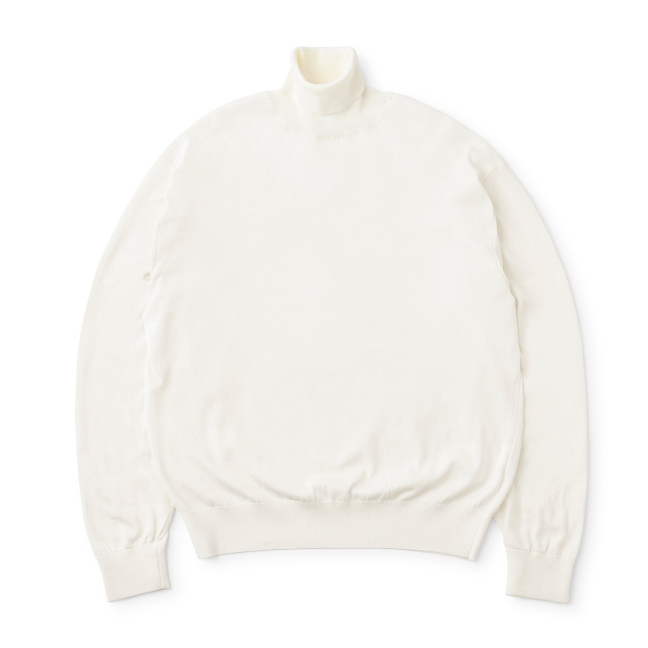everyone high gauge turtle knit sweater (WHITE) | everyone
