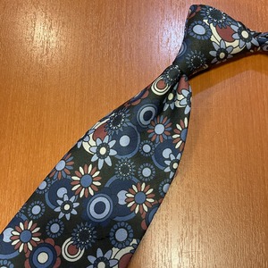 "未使用品" F.Marino "SFODERATO" LINEN PRINT TIE