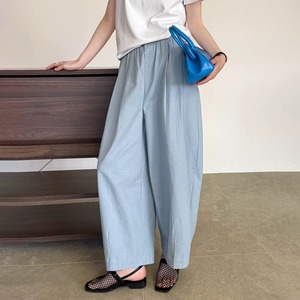 stretch waist tuck pants 14394