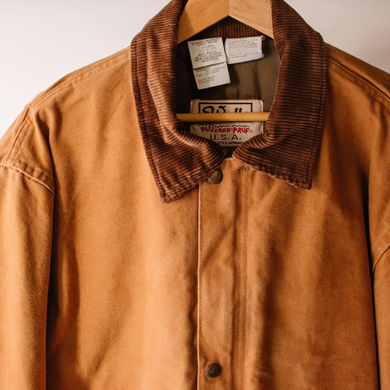 Walls 襟コーデュロイ ダックジャケットMade in USA【1016T44 Walls 襟コーデュロイ ダックジャケットMade in USA【1016T44