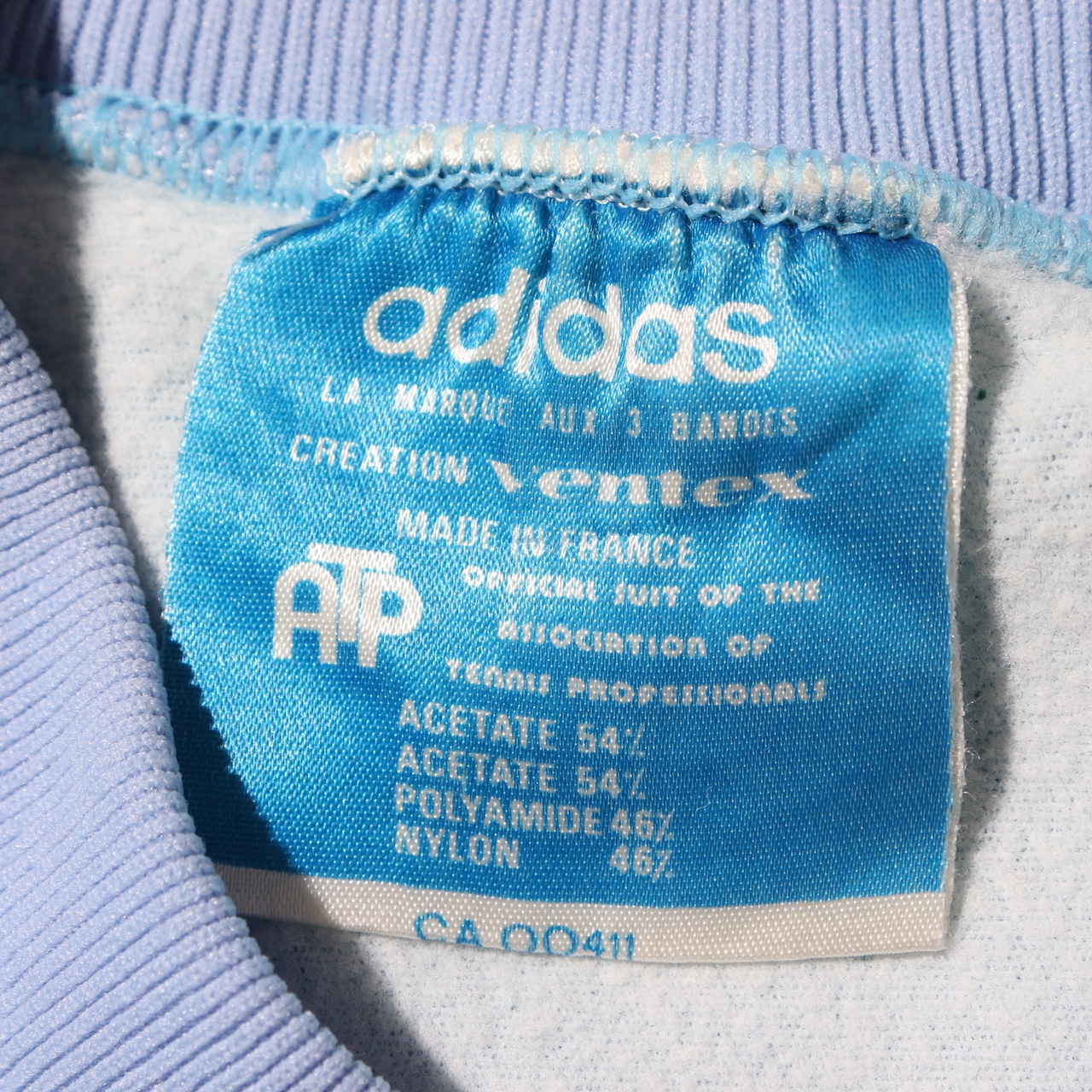 極美品 XL 70s adidas Ventex トラックスーツ アディダス ジャージ 水色