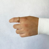 Bicolor Chain Ring〈S925〉