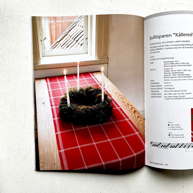 VÄV Scandinavian Weaving Magazine 2008年 4冊セット folklora