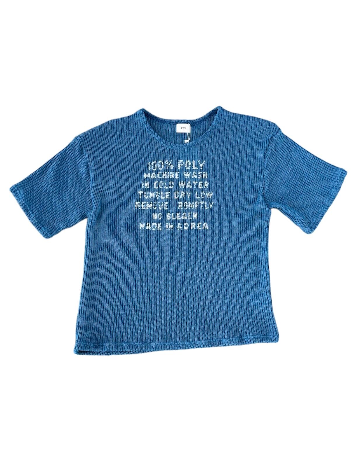 ALUDE SELECT】logo print sheer knit(3color) | 【ALUDE】韓国メンズ