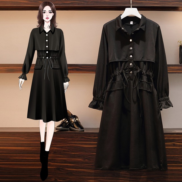 サブカル 服 地雷系 通販 モード服 ワンピース ハイウエスト ウエスト紐 袖コン ゴシック 闇かわいい 大人きれいめ 通勤 黒コーデ  20代 30代