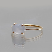 【13号】ラフカットシリーズ K10YG 翡翠 ラフカットリング A貨翡翠 jd_rg1923