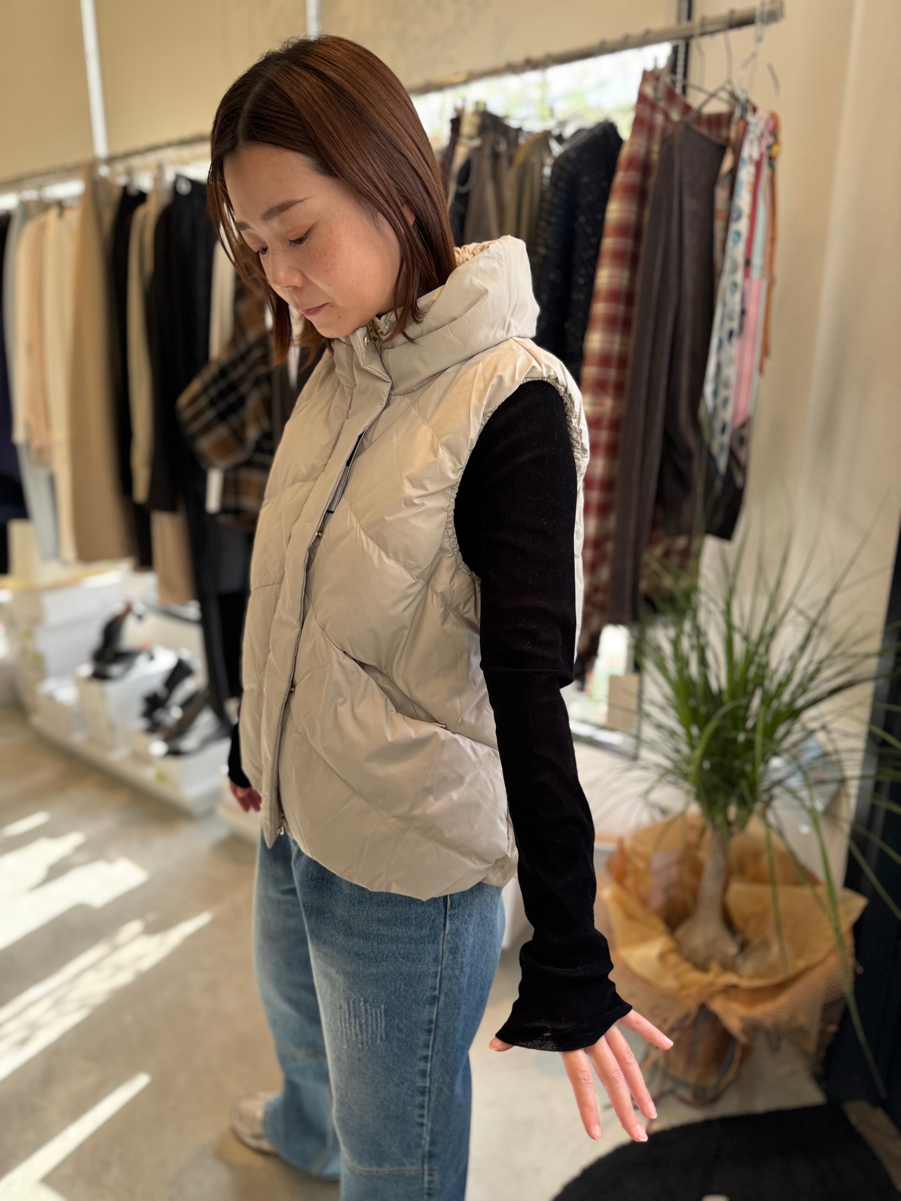 【SELECT】ボリュームカラーダウンベスト 32-0147