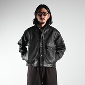 OLD JOE / PATINA HORSE-HIDE RIVETED JACKET
