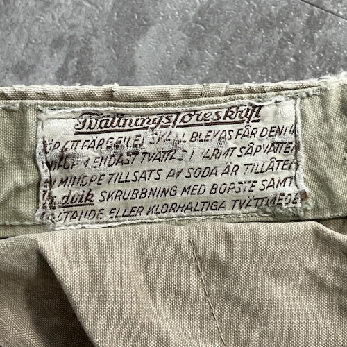 30-40s スウェーデン軍 実物 metis M39 ベイカーパンツ w34 詳細写真3