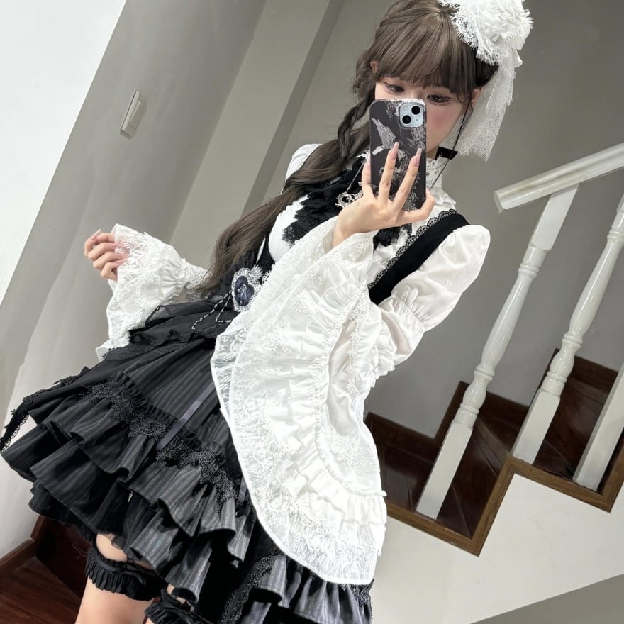 ゴスロリ 姫袖ブラウス ダークゴシック×闇かわいい｜WithU | ゴスロリ
