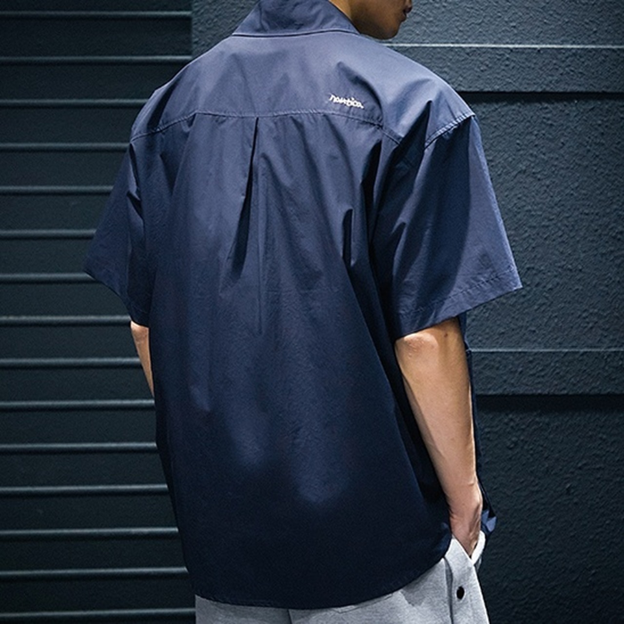 Short Sleeve Open Collar Box Silhouette Shirt ◇3color H0318