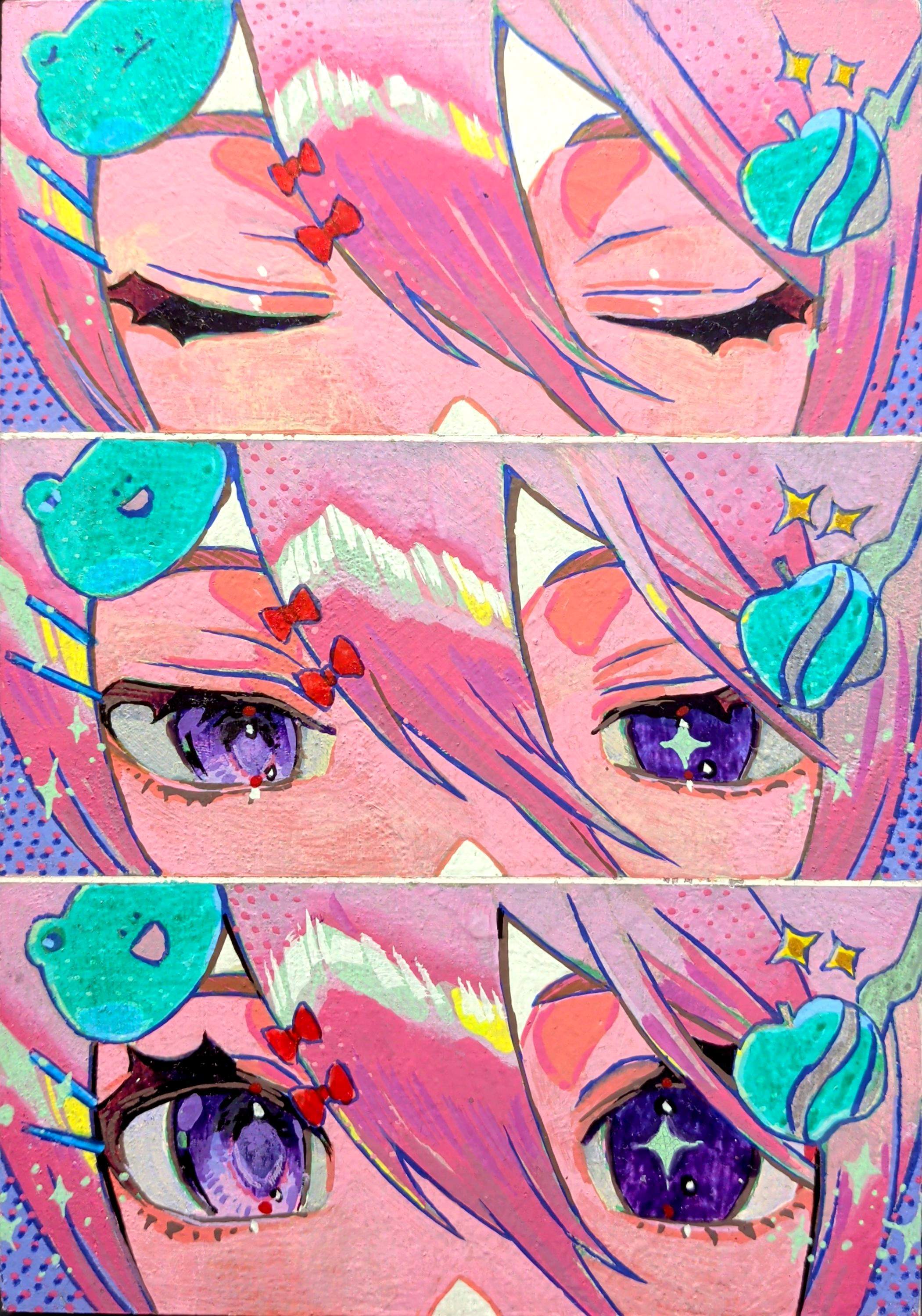 monster temptation 【原画.木製キャンバス】 | kahoART