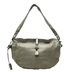 セリーヌ ビタースウィート ワンショルダーバッグ メタリック ブロンズ レザー レディース CELINE 【中古】