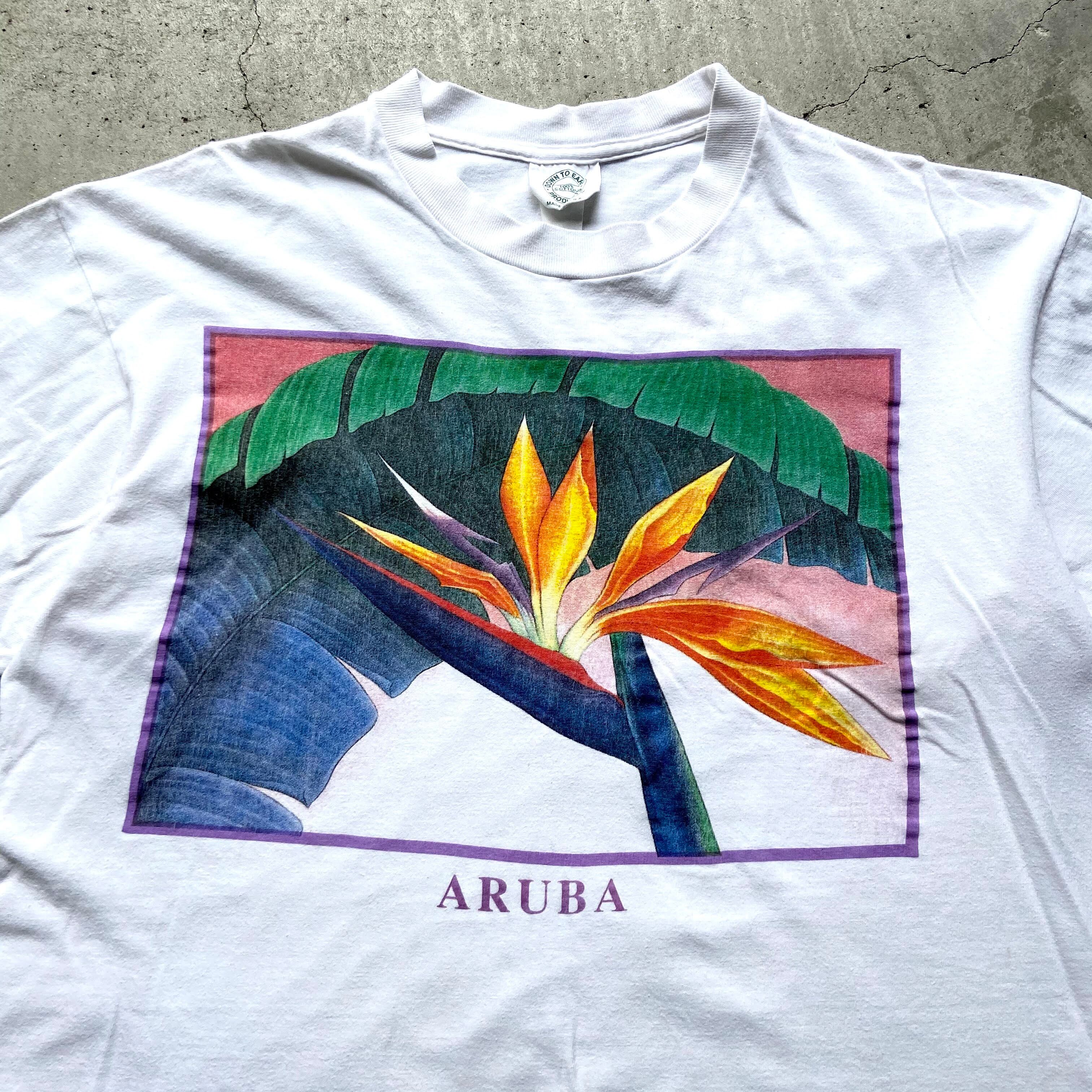 90年代 Usa製 極楽鳥花 フラワープリントtシャツ メンズl相当 レディース 古着 90s ヴィンテージ ビンテージ シングルステッチ ホワイト 白 Tシャツ Sa24 Ts26 Cave 古着屋 公式 古着通販サイト