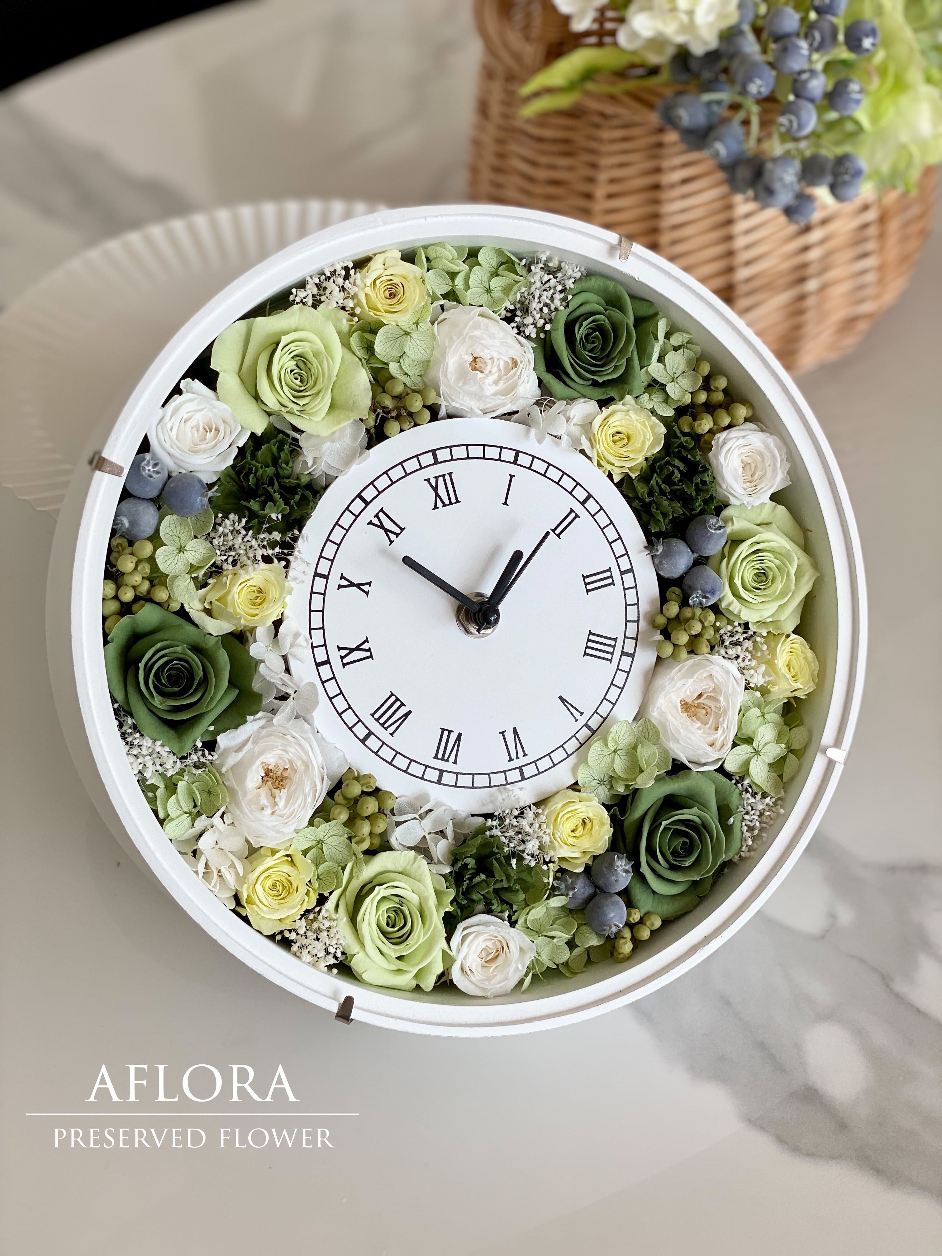 花時計グリーンアレンジメント ペッパーベリー