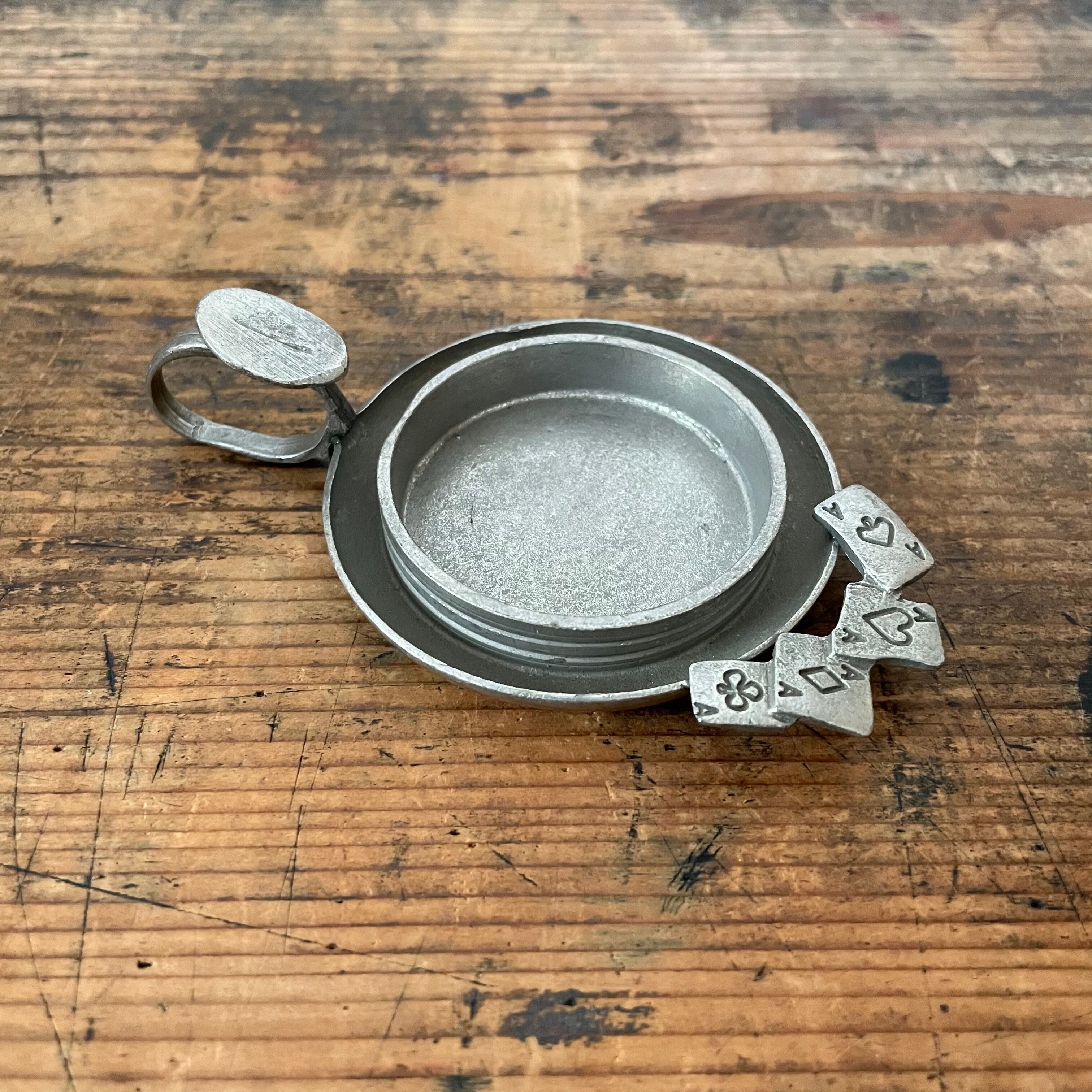 トランプのついたキャンドルホルダー