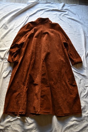 Long Suede Leather Coat