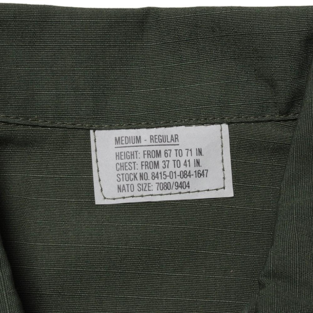 【MILITARY DEADSTOCK(ミリタリーデッドストック)】DEADSTOCK US MADE JUNGLE FATIGUE JKT REPRODUCT OLIVE デッドストック アメリカ製 ジャングルファティーグジャケット 民生品 オリーブ