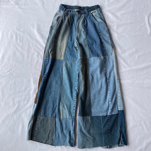 Handmade patchwork denim