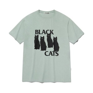 [VIVASTUDIO] BLACK CAT TEE [LIGHT MINT] 正規品 韓国ブランド 韓国代行 韓国通販 韓国ファッション Tシャツ