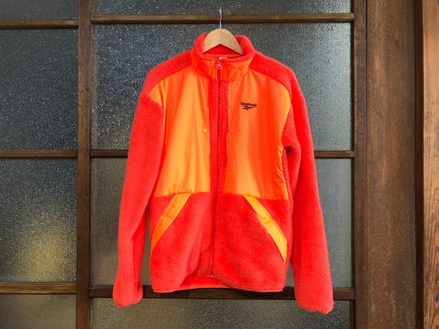 REEBOK CLASSIC TRAIL TEDDY FLEECE TRACK TOP (SAFETY ORANGE)