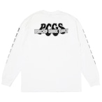 PP LOGO L/S TEE/WHITE