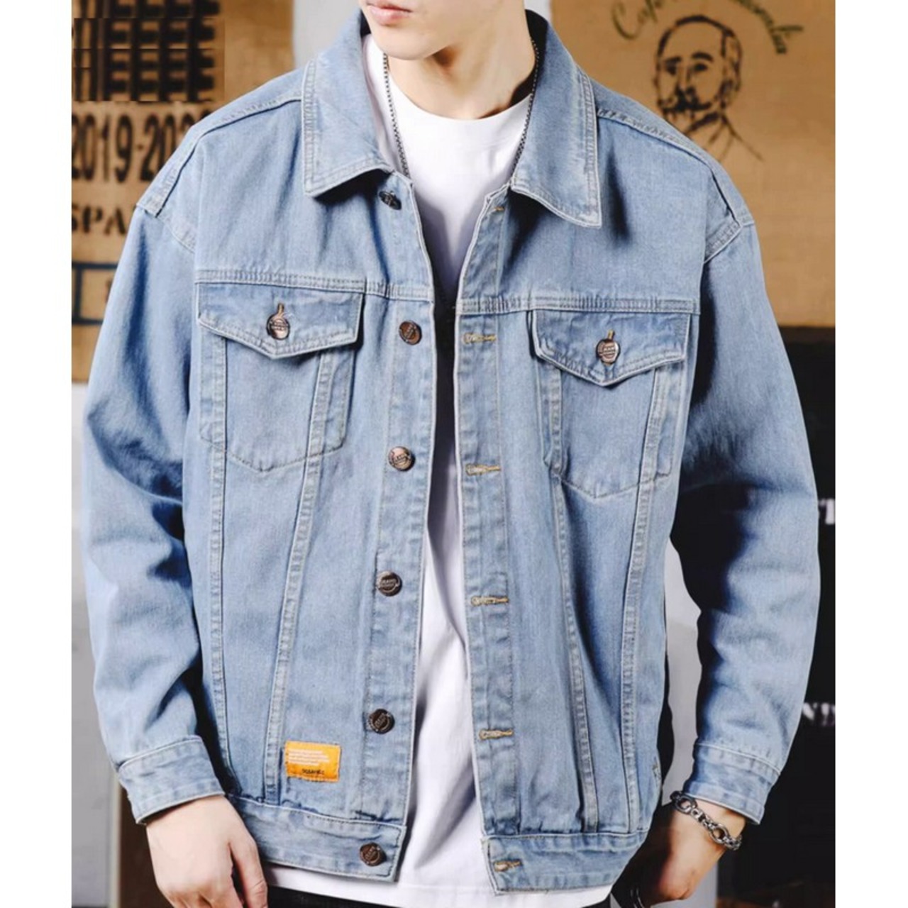 ボタンフロント デニムジャケット af0040