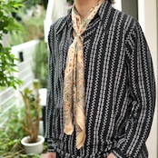 paisley pattern silk scarf