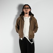 アナクロノームステンカラージャケット、フーディーコーディネート