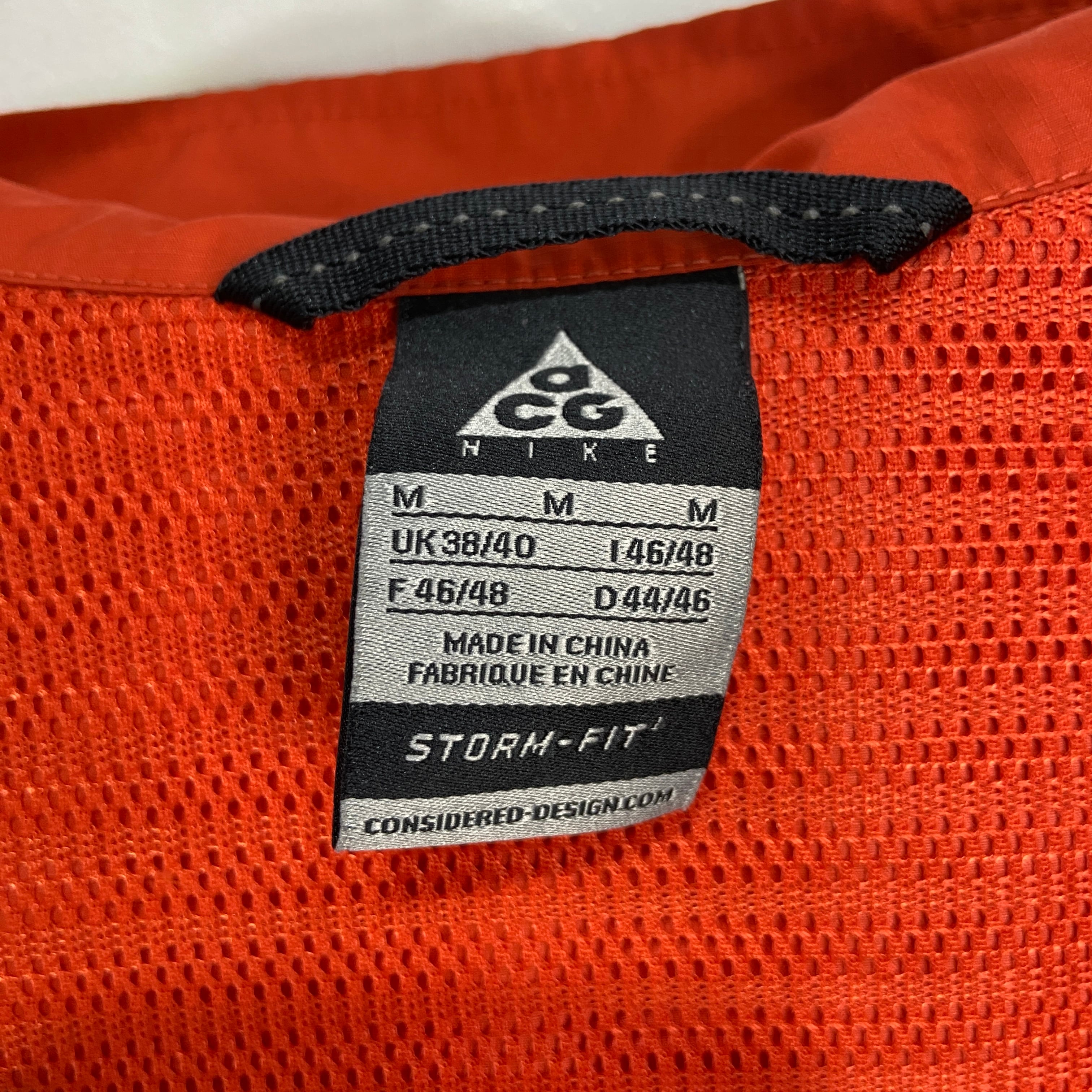 NIKEACG ナイキ ストームフィット ナイロンジャケット オレンジ M