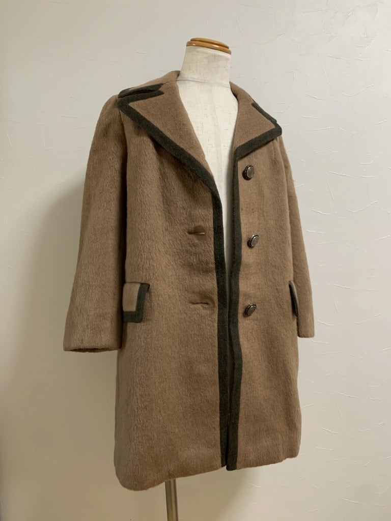 1960～70's Euro Piping Design Tyrolean Coat