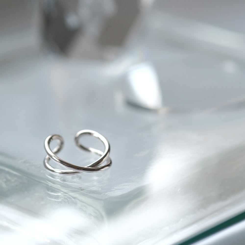 2way クロス フォーク リング シルバー925 | クラウドジュエリー(Cloud