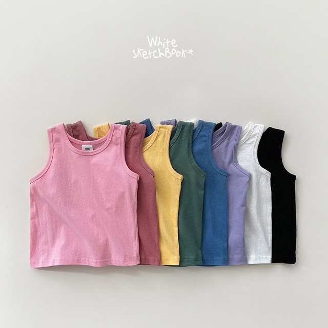 liz basic tank top【whitesketchbook】※5月中旬〜5月下旬発送予定