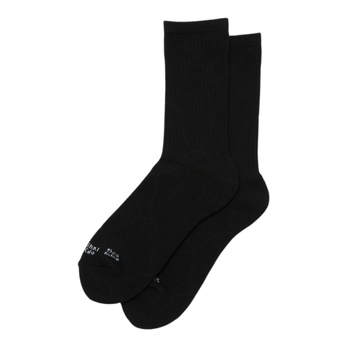 【BAL】JACQUARD SOLID SOCKS(BLACK)