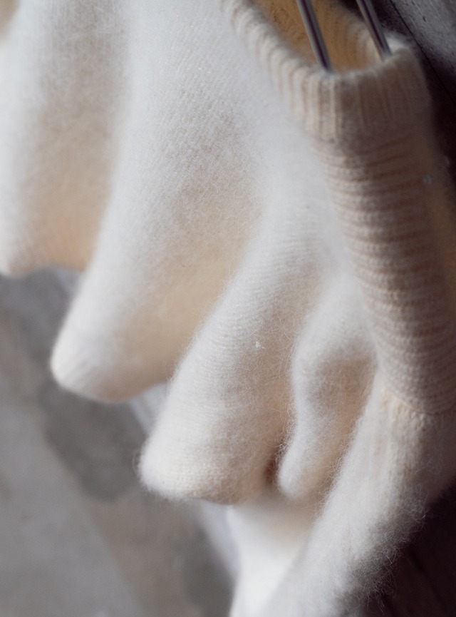 "VIOLE ELEGANCE" 1980s Wool angola promix knit