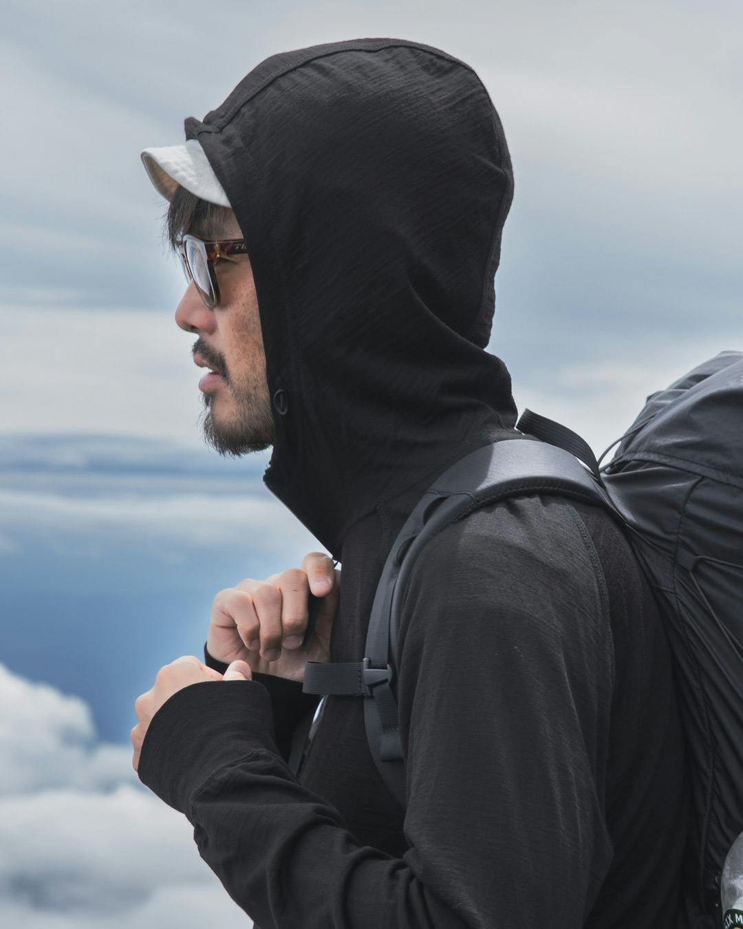 山と道 100% Merino Zip Hoody Gray Mari Mサイズ（100% Merino Light 