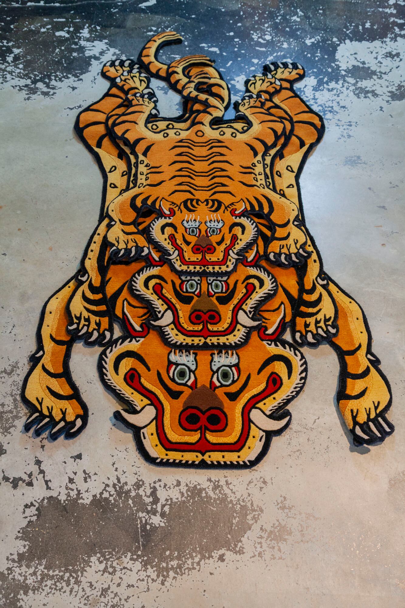 Tibetan Tiger Rug 《Lサイズ•プレミアムウール044》チベタンタイガー