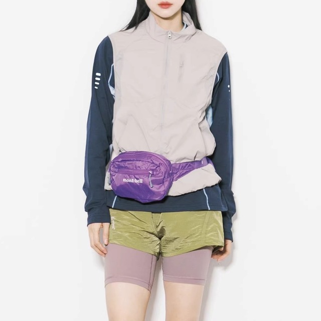 コンビカラースタンドカラージップベスト C01127