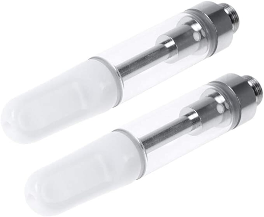 100本 CBDアトマイザー 白 0.8ml 黄色く