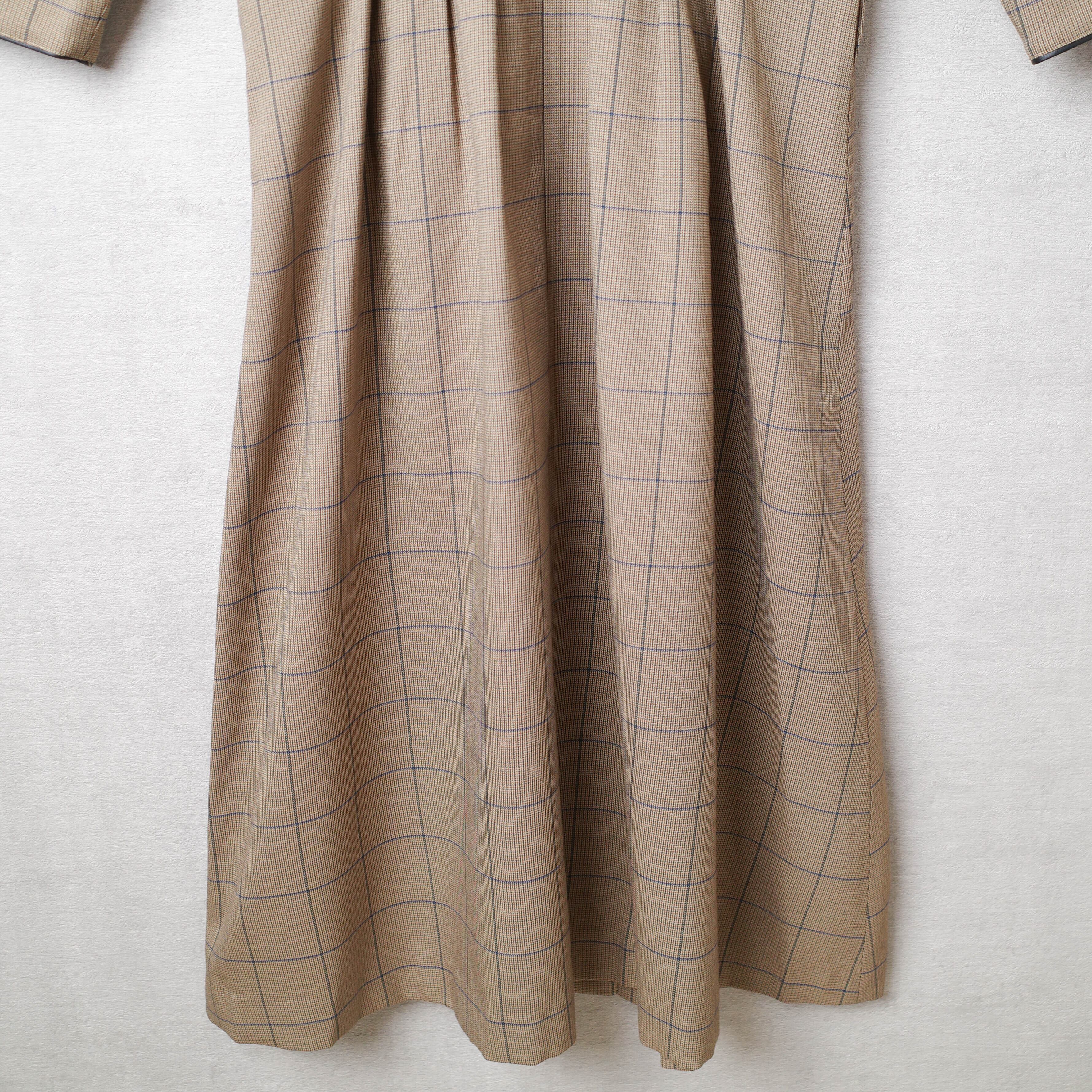 [NEW] RIM･ARK	CHECK LONG SLEEVE ONEPIECE 460CAL33-0530