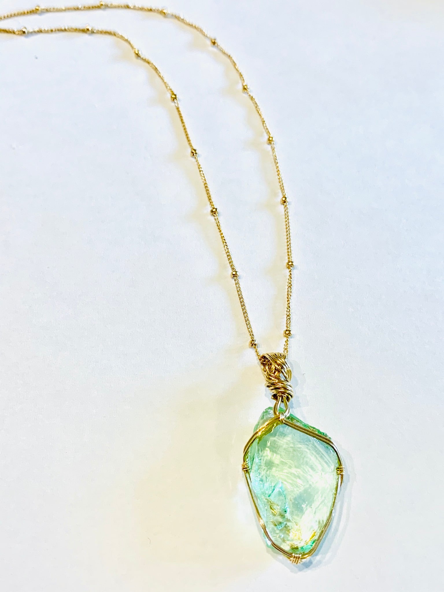 アンダラクリスタルペンダントトップ グリーン | SEEDS OF HAPPINESS.m