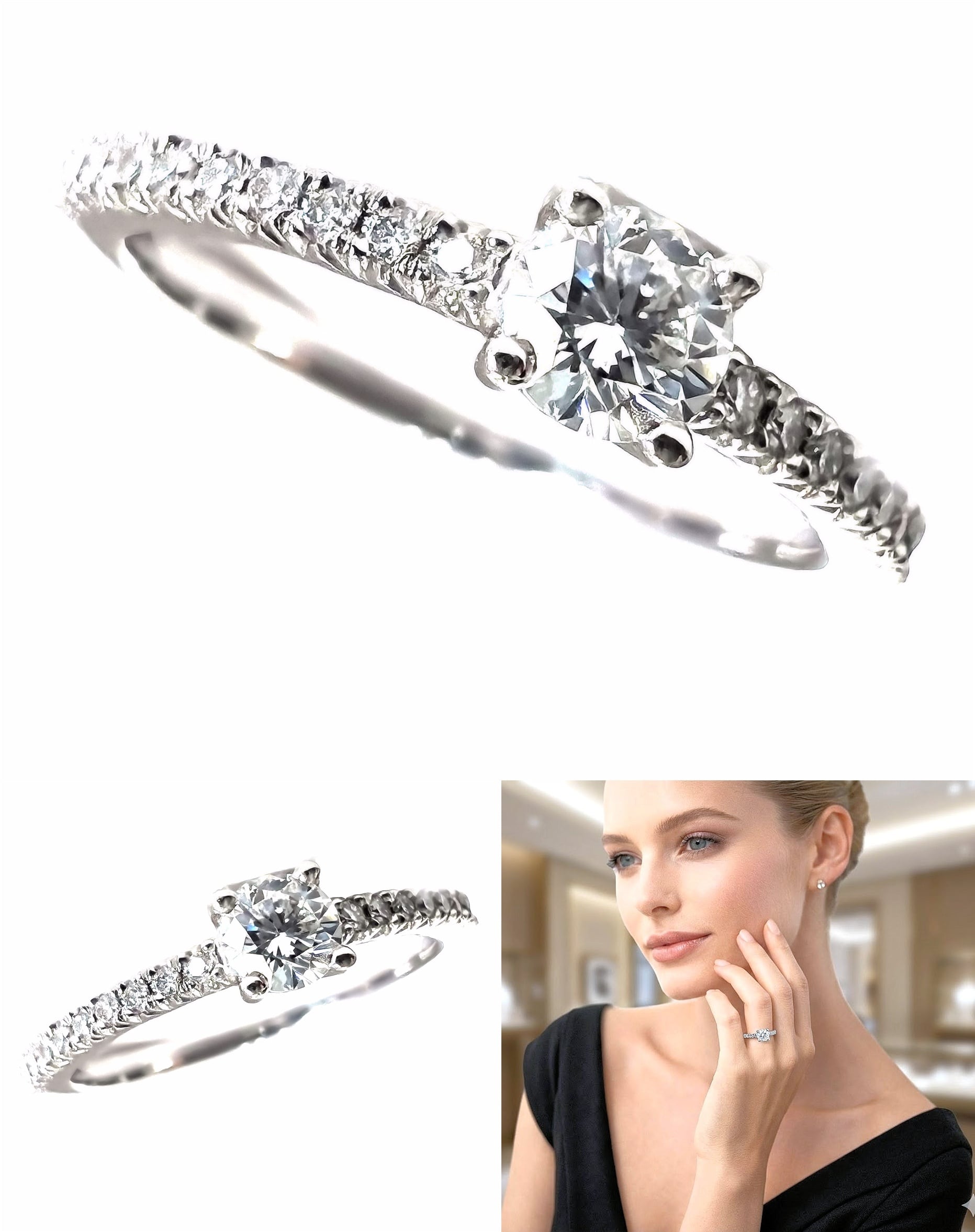 TIFFANY ティファニー ハーモニー ソリティア ハーフエタニティ ノヴォ